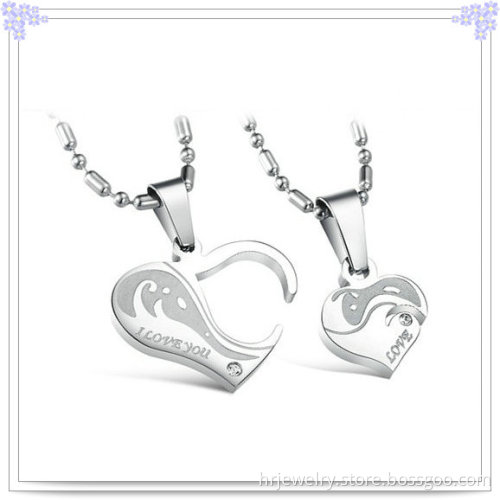 Fashion Pendant Stainless Steel Jewelry Heart Necklace (HR2004)